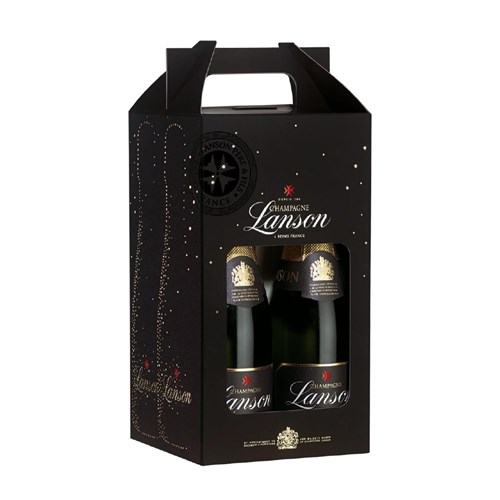 Mini Lanson Black Label 4 X 20cl Gift Pack - Fast Shipping